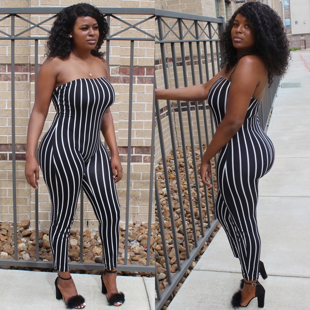 Multi Color Stripe Jumpsuit